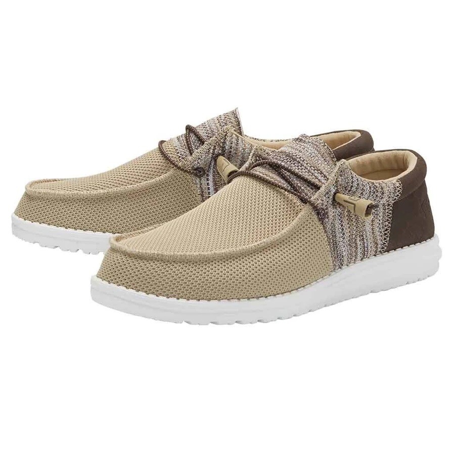 Hey Dude Wally Sox Funk Brown Multi Men 